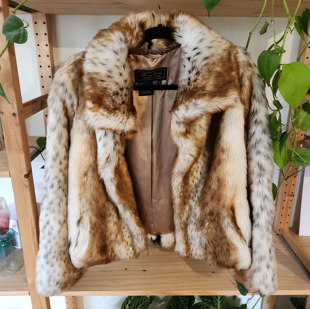 Terry Lewis faux fur coat